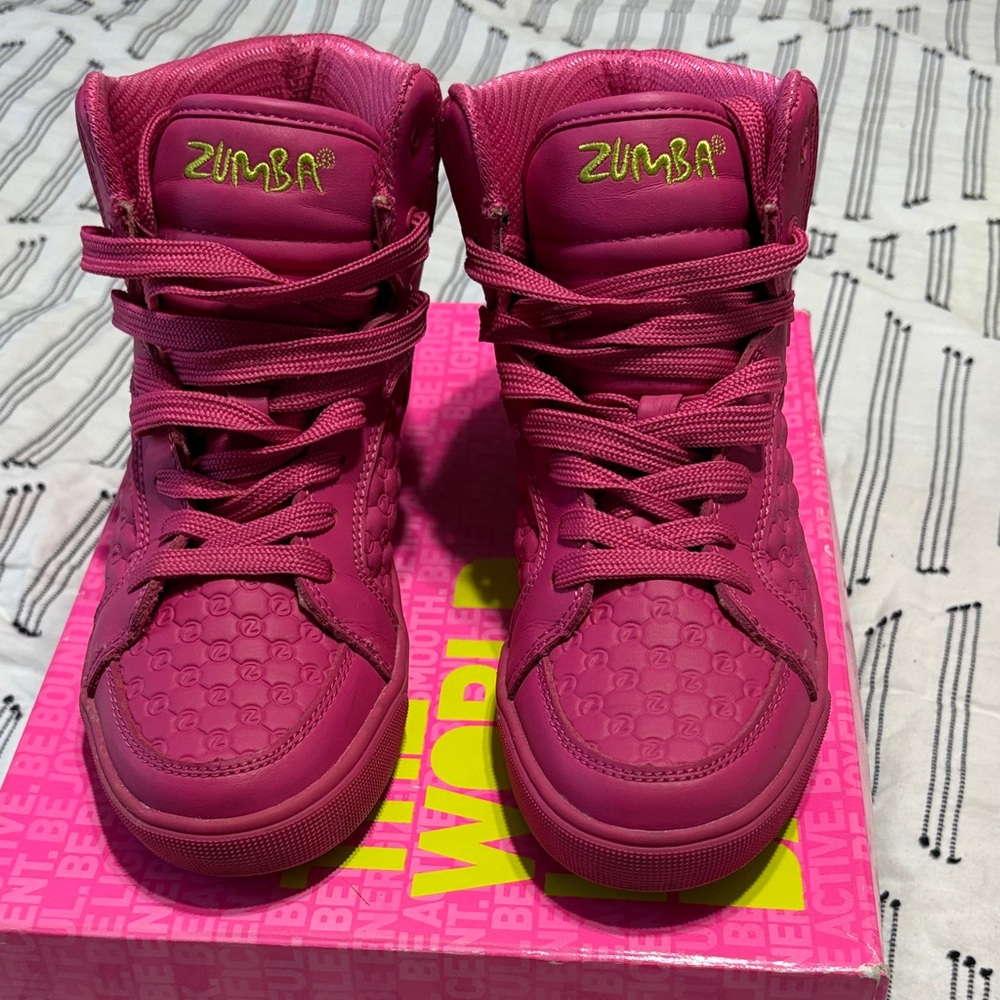 Zumba Fitness Pink High-Top Sneakers